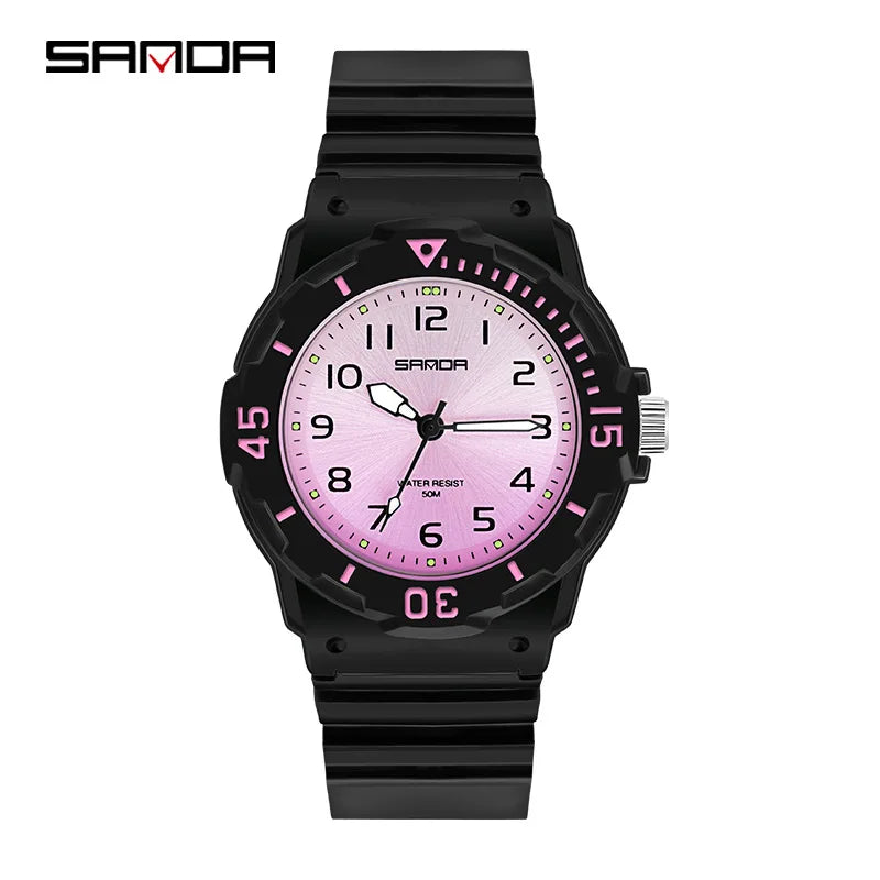 Orologio Donna Ragazze Sportivo Moda Casual al Quarzo con Cinturino Silicone