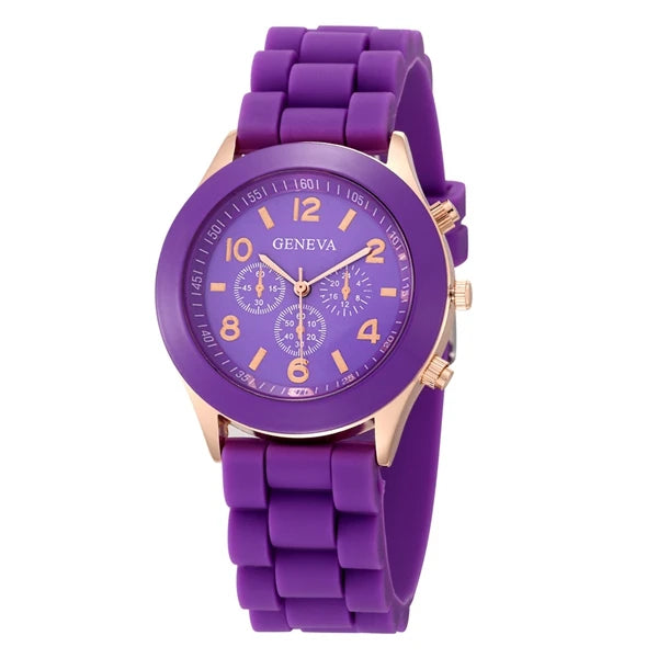 Orologio Donna Quarzo Elegante – Cinturino Silicone Cassa Lega