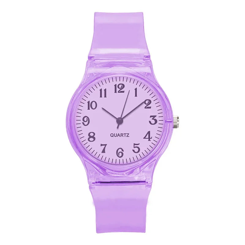 Orologio Donna Trasparente Quarzo 34mm Cinturino Plastica
