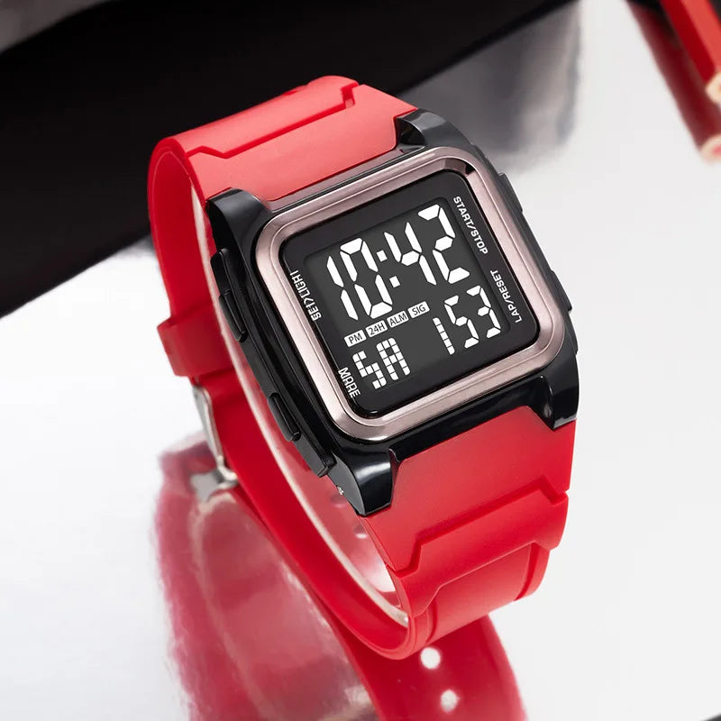 Orologio Digitale Uomo Sportivo Multifunzione Impermeabile 5ATM Cronometro Sveglia