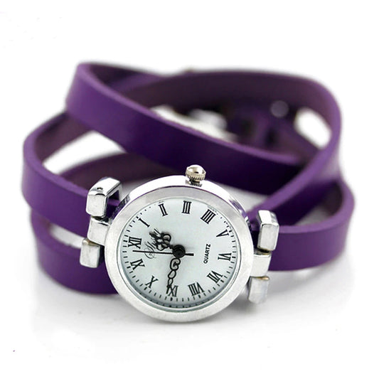 Orologio Donna Quarzo Elegante Moda Casual Cinturino Similpelle Quadrante 25mm