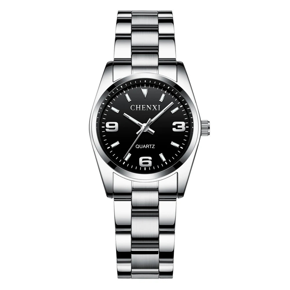 Orologio Donna Acciaio – Quarzo Elegante Resistente all’Acqua Quadrante 28 mm