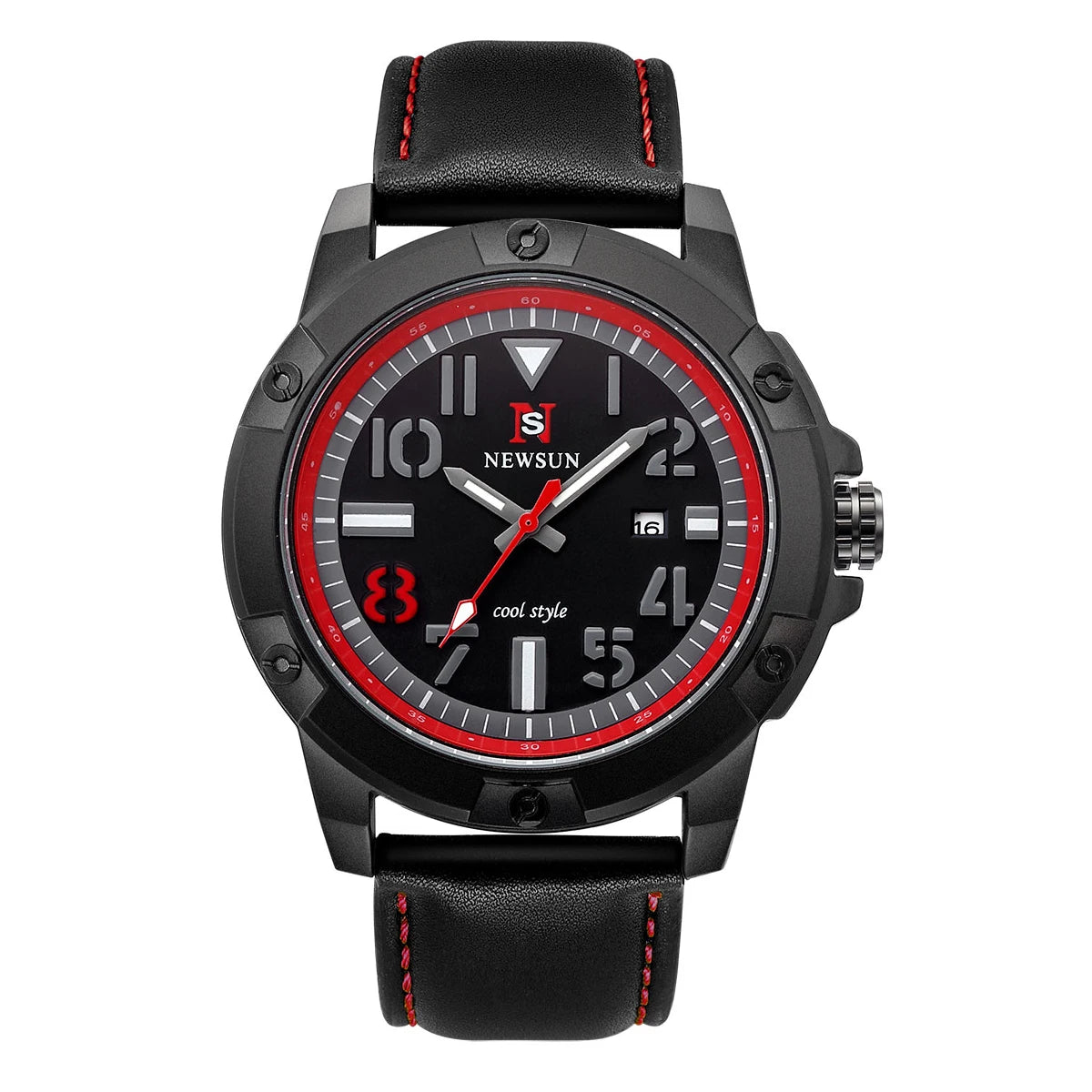 Orologio Uomo Al Quarzo Con Cinturino In Similpelle Elegante Moda Casual Con Data