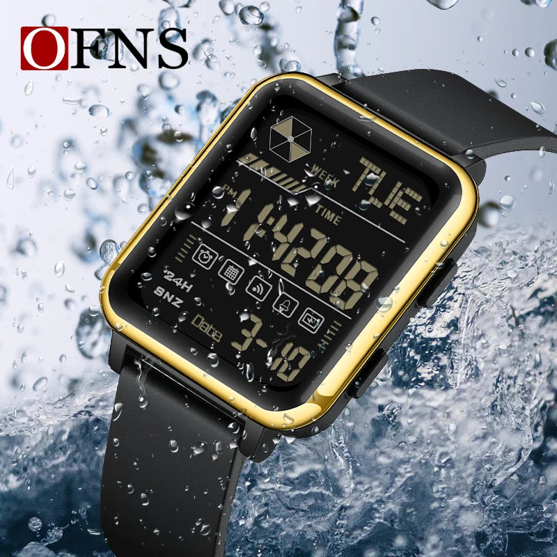 Orologio Digitale Uomo LED Sveglia Sportivo