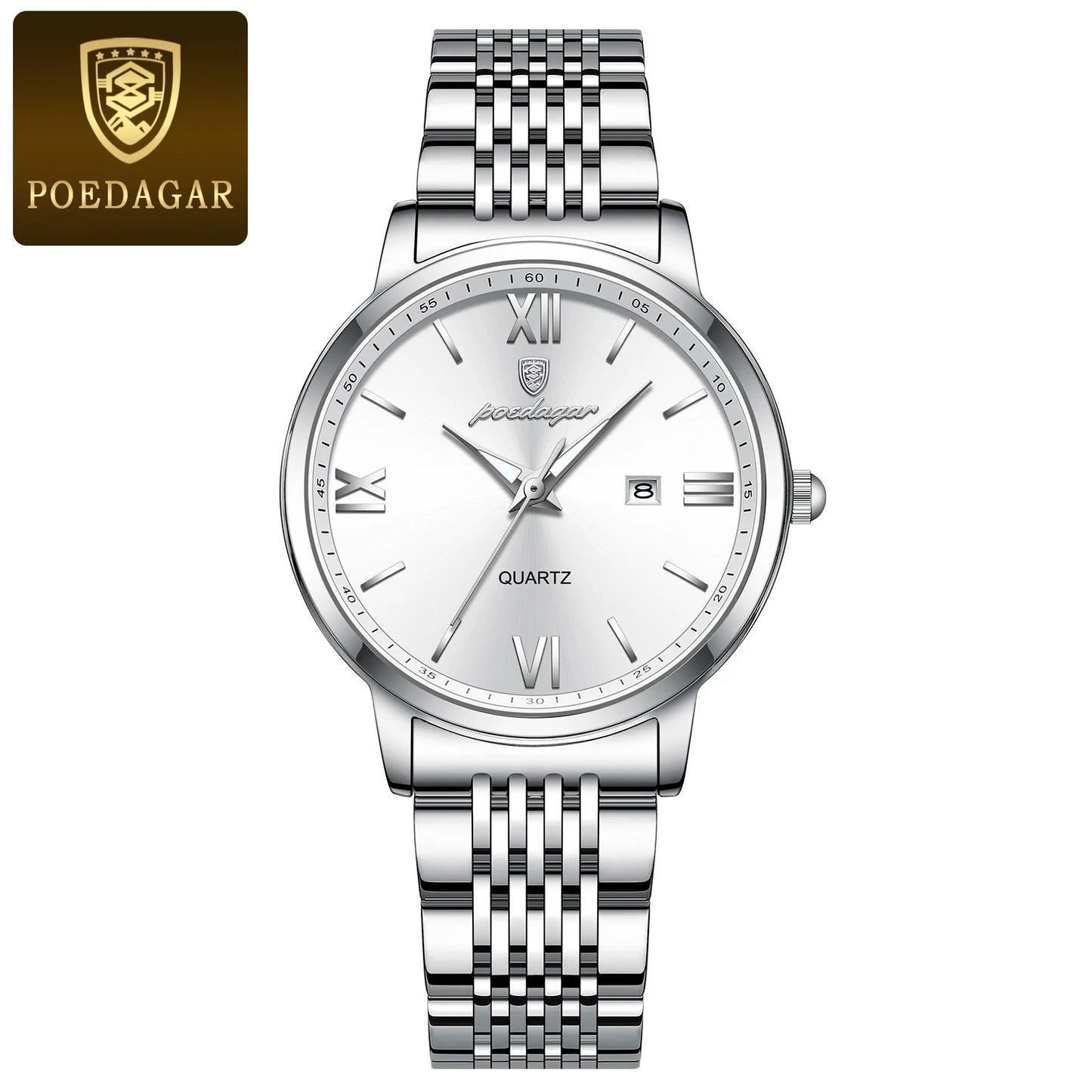 Orologio Donna Quarzo Acciaio Data Elegante 33mm