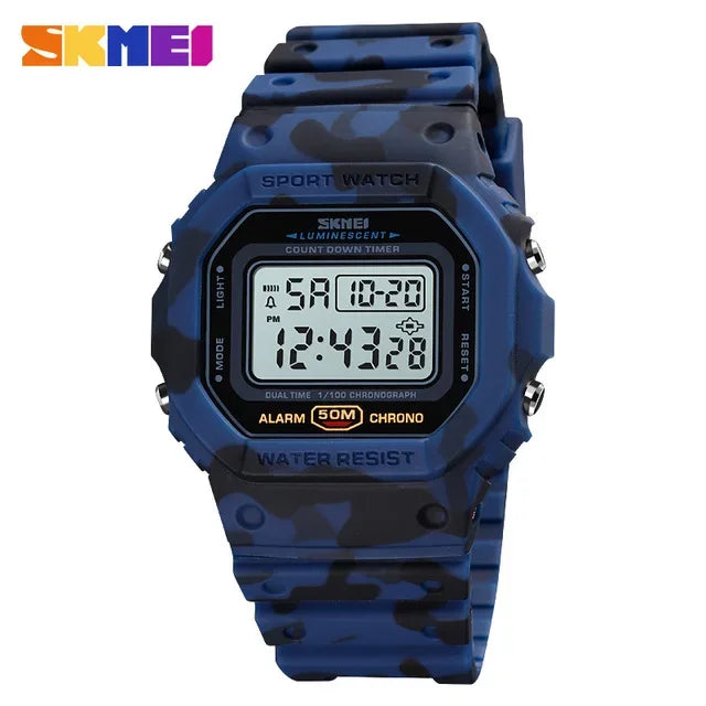 Orologio Digitale Uomo Sportivo LED Multifunzionale con Sveglia Cronografo Data