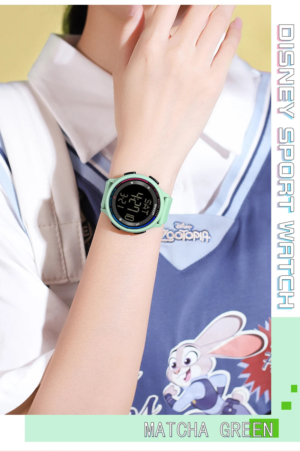 Orologio Digitale Uomo Donna SANDA – Sportivo LED Contapassi Impermeabile Cinturino in Gomma