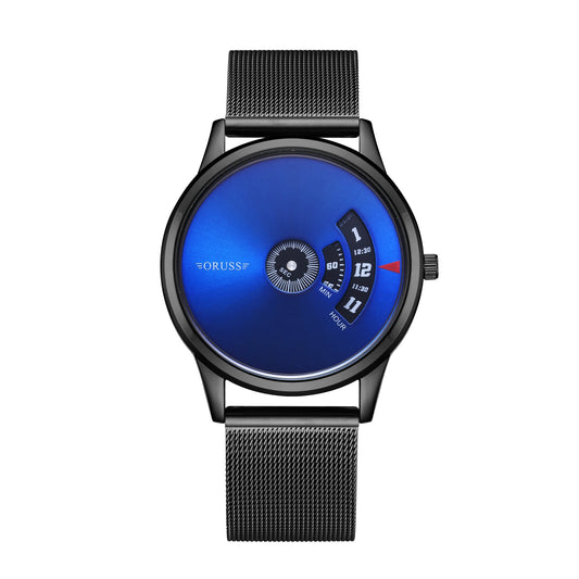 Orologio Uomo Moda Quarzo Elegante Cinturino in Lega