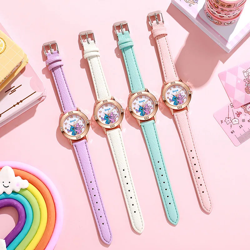 Orologio Bambini al Quarzo Cinturino Similpelle Cassa Lega Chiusura Fibbia