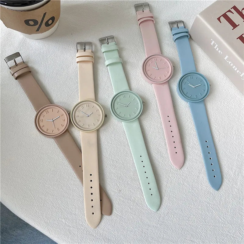 Orologio Donna Quarzo Moda Casual Quadrante Grande 40mm Cinturino Similpelle