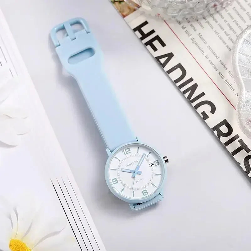 Orologio Donna Digitale Impermeabile Quarzo Cinturino Silicone Moda Casual