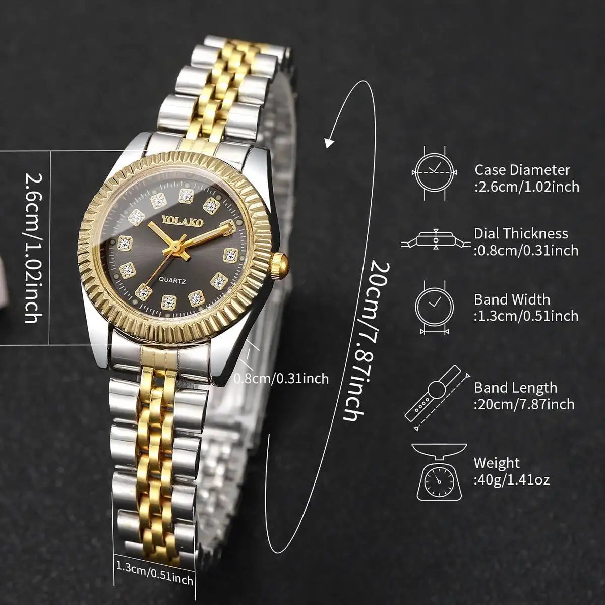 Orologio Uomo Donna Elegante Quarzo Cinturino Metallo