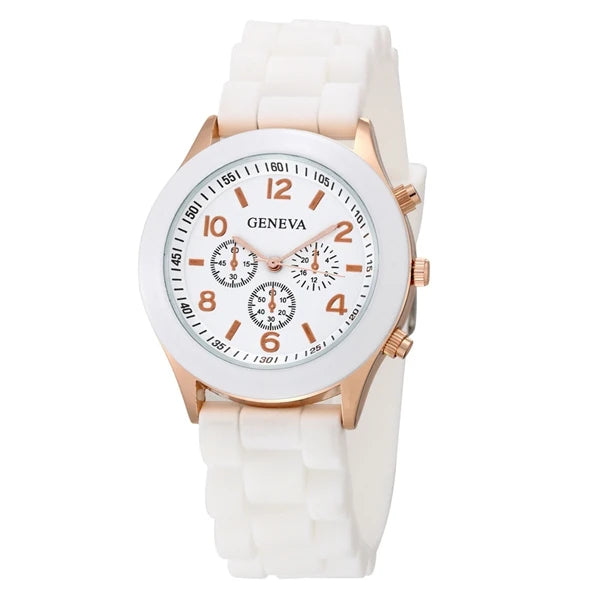 Orologio Donna Quarzo Elegante – Cinturino Silicone Cassa Lega