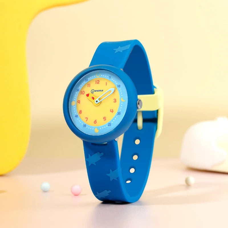 Orologio Bambini Sportivo Quarzo Analogico Moda Casual Cinturino Silicone