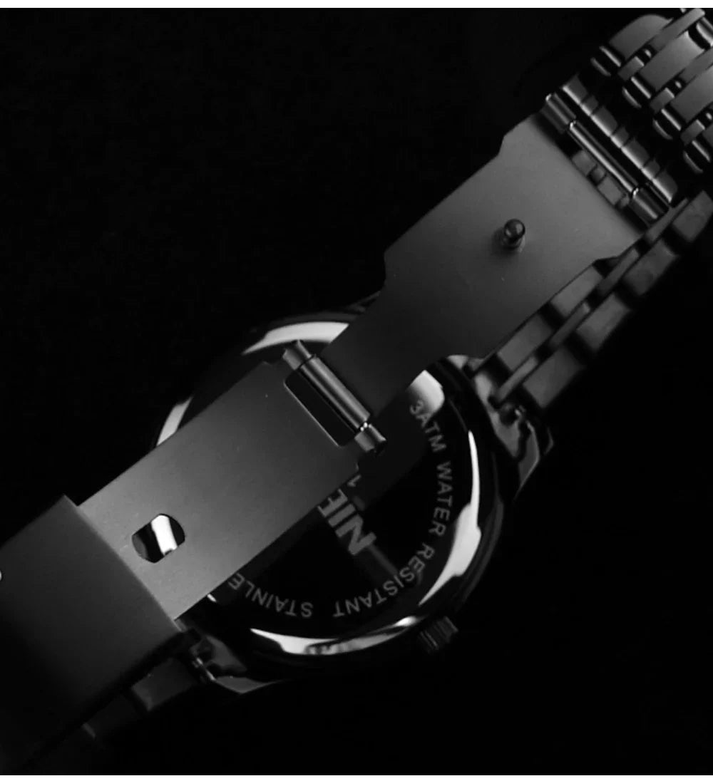 Orologio Uomo Al Quarzo In Acciaio Con Data Elegante Moda Casual