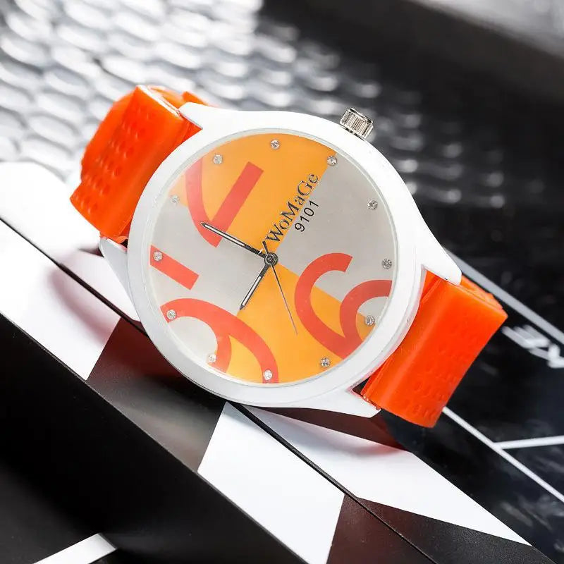 Orologio Donna al Quarzo con Cinturino PU Quadrante 55 mm
