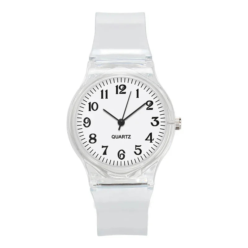 Orologio Donna Trasparente Quarzo 34mm Cinturino Plastica