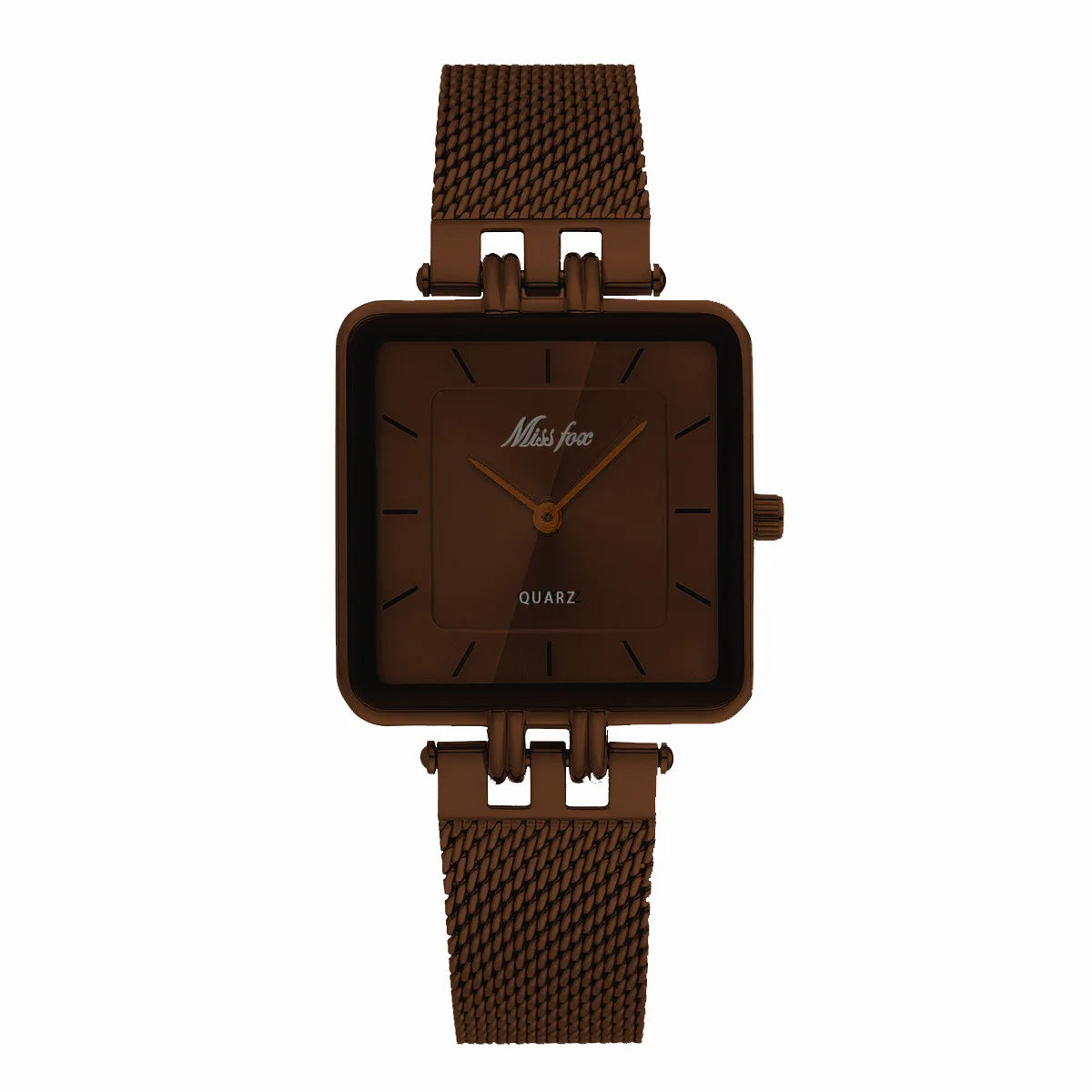 Orologio Uomo Donna Quarzo Acciaio Quadrato Elegante Business