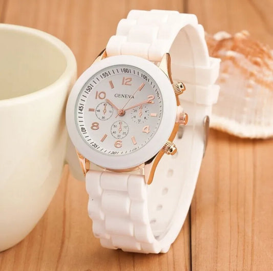 Orologio Donna Quarzo – Cinturino Silicone Moda Casual Quadrante 36 mm