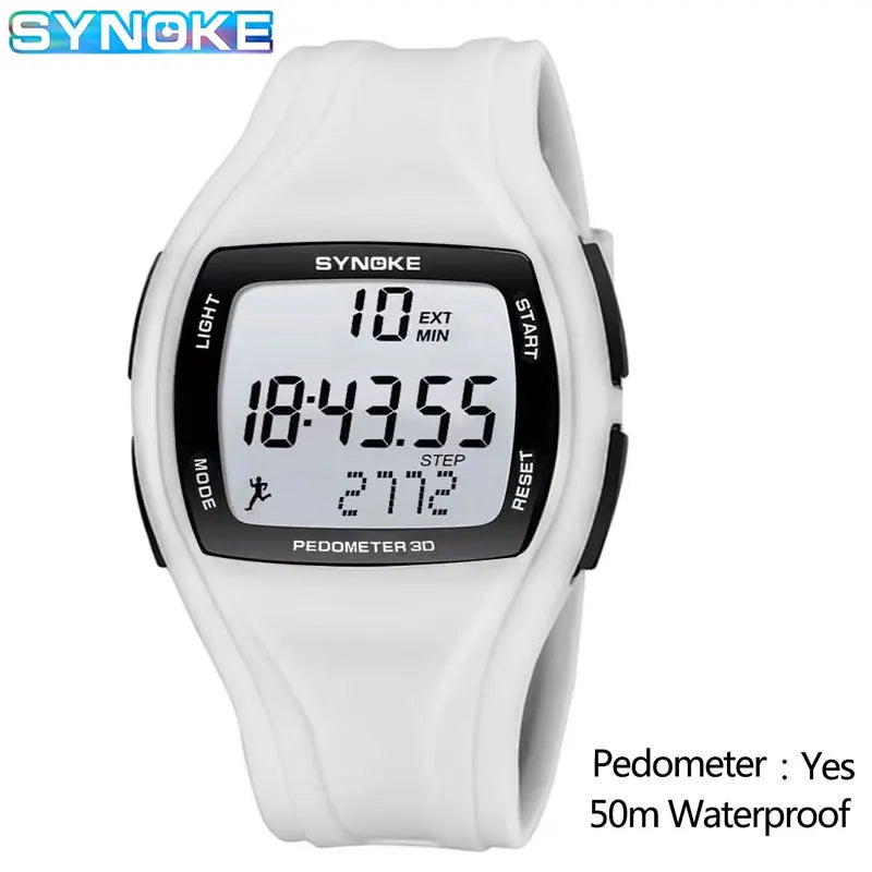 Orologio Sportivo Digitale Uomo Contapassi Timer Sveglia