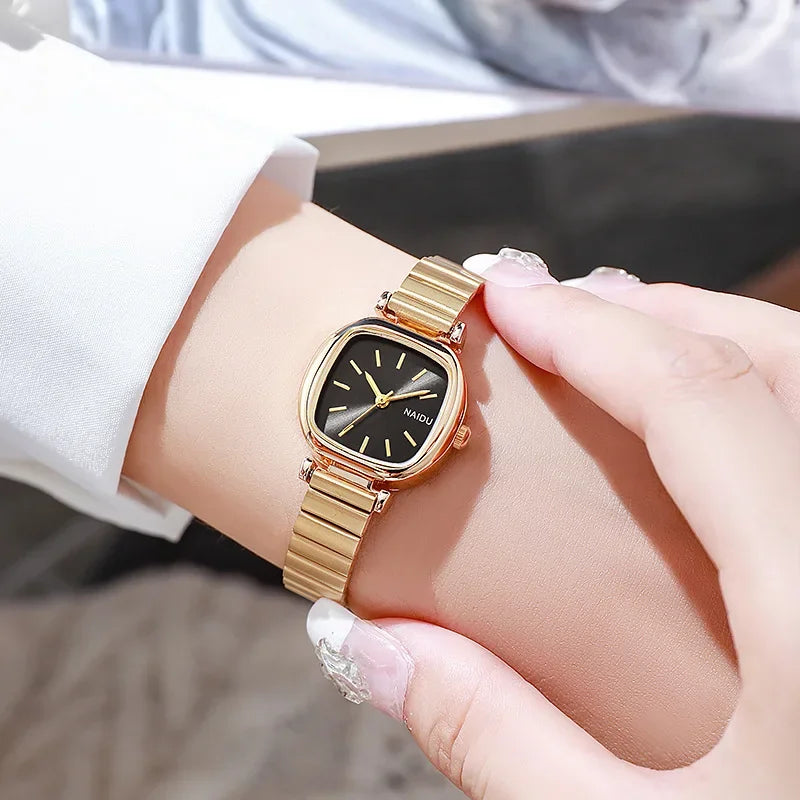 Orologio Donna Quarzo Elegante con Cinturino in Lega Moda Casual