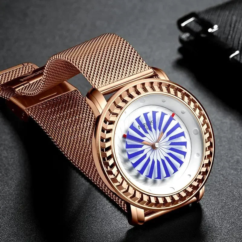 Orologio Uomo Al Quarzo Cinturino In Acciaio Quadrante 42mm Moda Casual