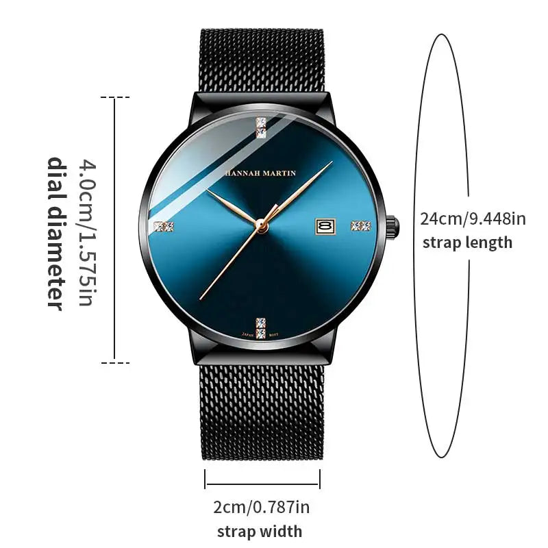 Orologio Uomo Quarzo Acciaio Inossidabile 42mm Elegante