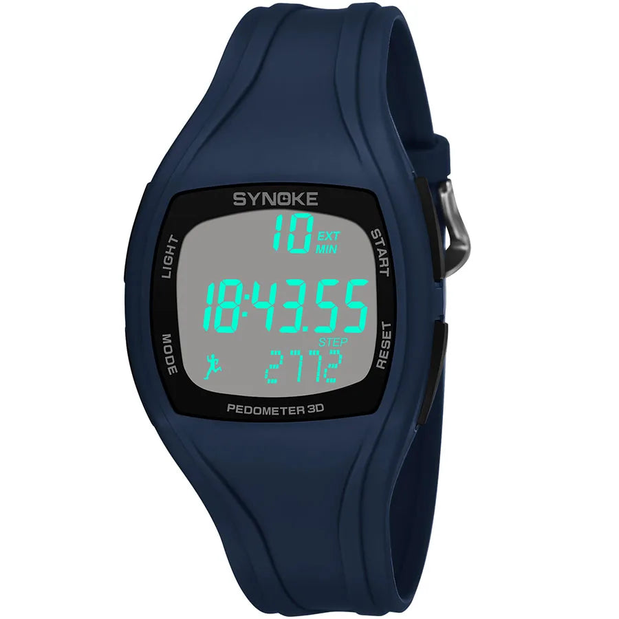 Orologio Sportivo Digitale Uomo Contapassi Timer Sveglia