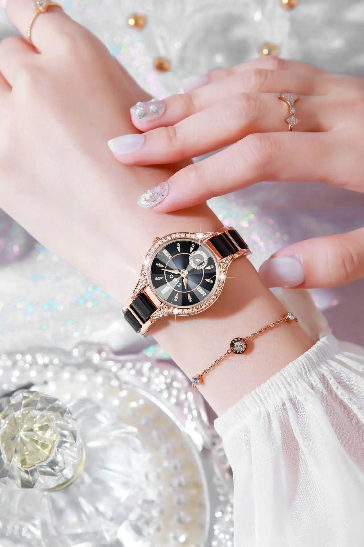 Orologio Donna Acciaio Inossidabile – Moda Casual Ultra Leggero Quarzo Elegante