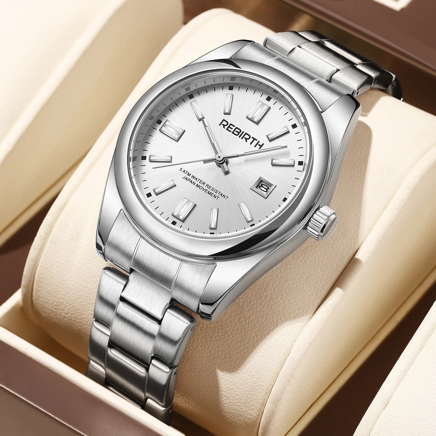 Orologio Uomo Elegante Quarzo Acciaio Data