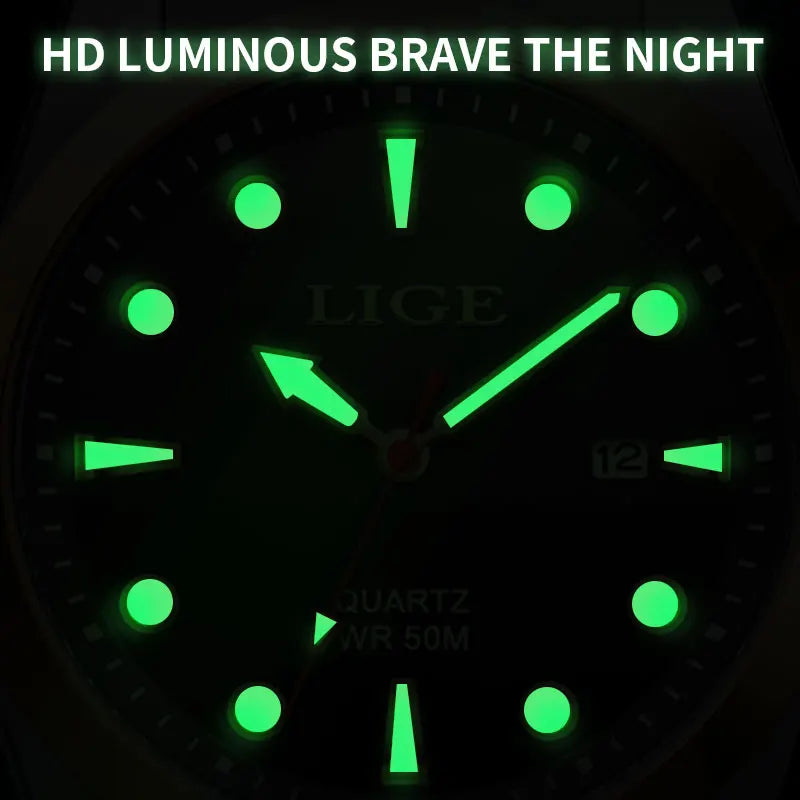 Orologio Uomo Elegante Quarzo Acciaio Data