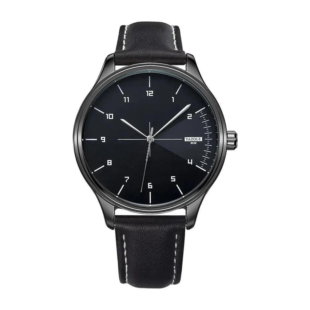 Orologio Uomo Minimalista Quarzo Cinturino Similpelle Elegante Quadrante 43 mm