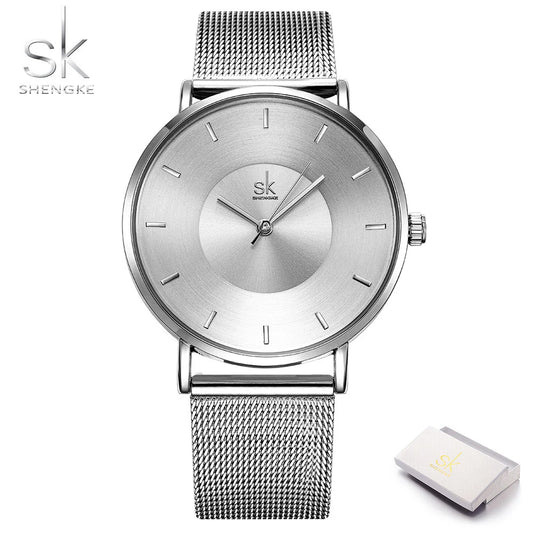 Orologio Donna Ultra Sottile Moda Quarzo Maglia Acciaio Elegante