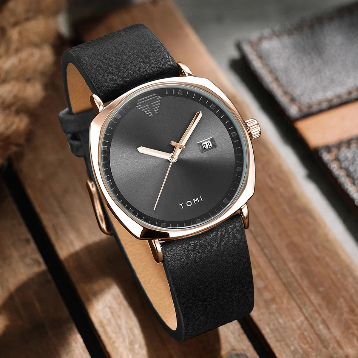 Orologio Uomo Minimalista Quarzo Elegante Casual Cinturino Similpelle