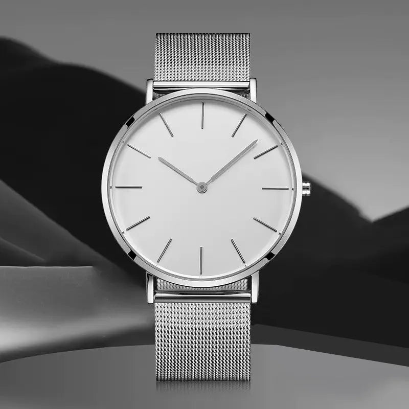 Orologio Donna Quarzo Elegante Acciaio Maglia Quadrante 40mm