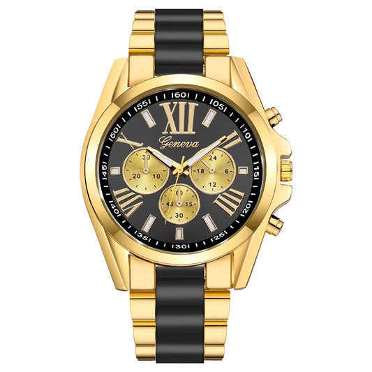 Orologio Uomo Acciaio Quarzo Elegante Quadrante 42mm