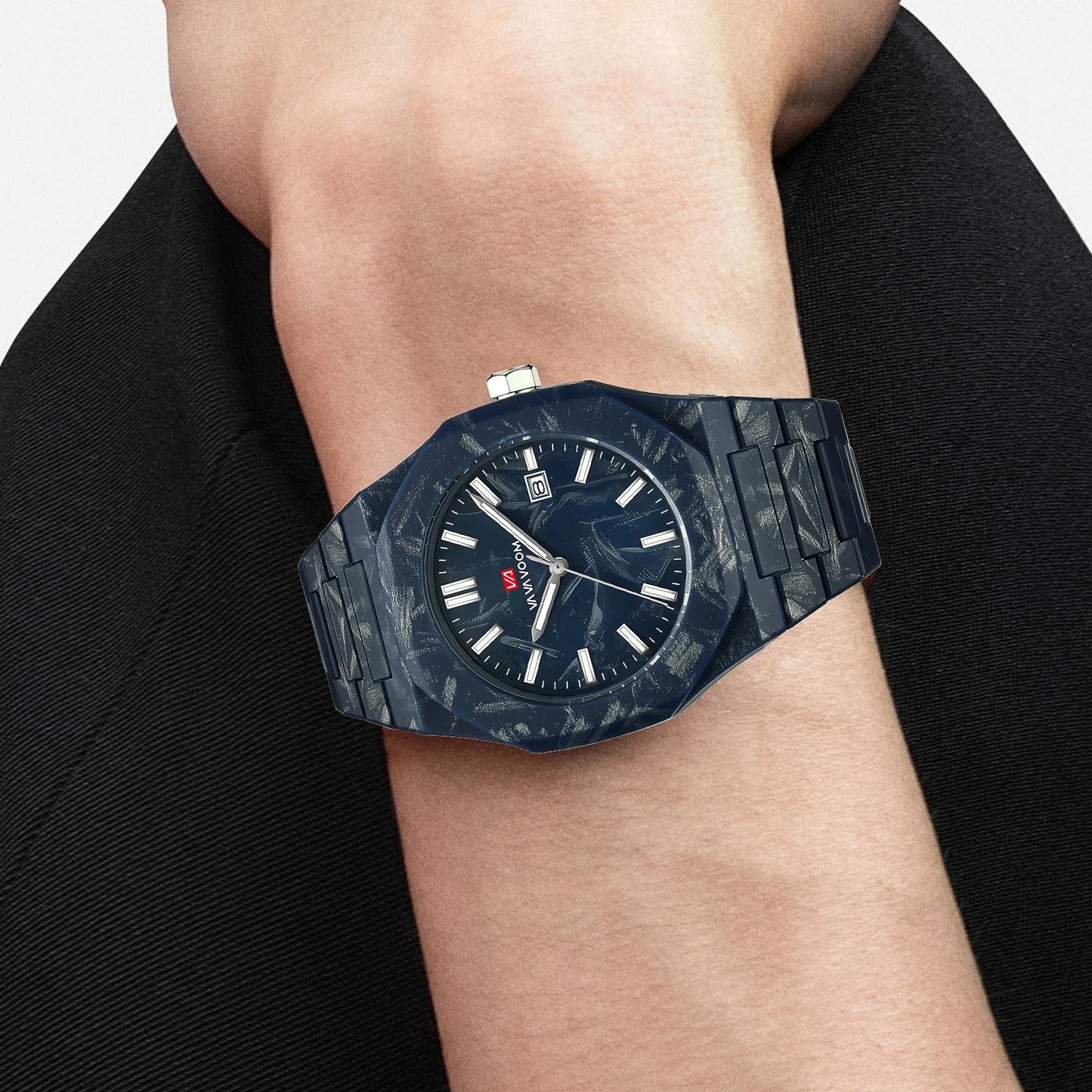 Orologio Uomo Quarzo Stile Marmo Sportivo