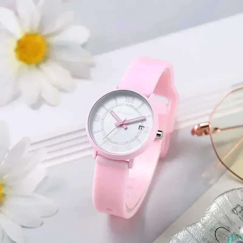 Orologio Donna Digitale Impermeabile Quarzo Cinturino Silicone Moda Casual