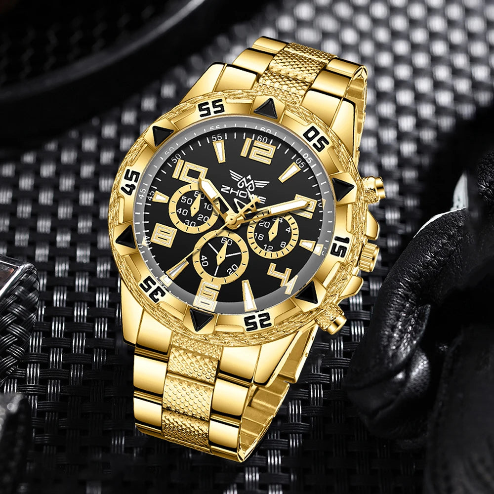 Orologio Uomo Acciaio Quarzo Design Unico