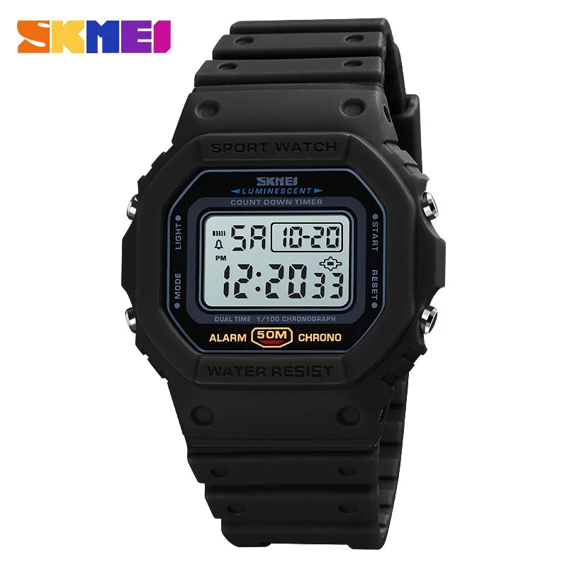 Orologio Digitale Uomo Sportivo LED Multifunzionale con Sveglia Cronografo Data