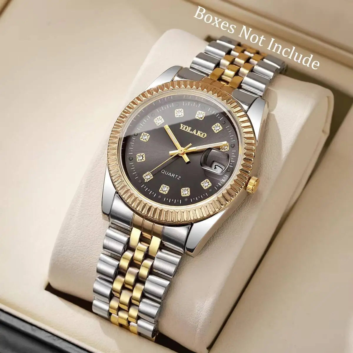 Orologio Uomo Donna Elegante Quarzo Cinturino Metallo