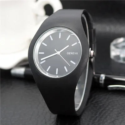Orologio Donna 38mm Quarzo Moda Cinturino in Silicone