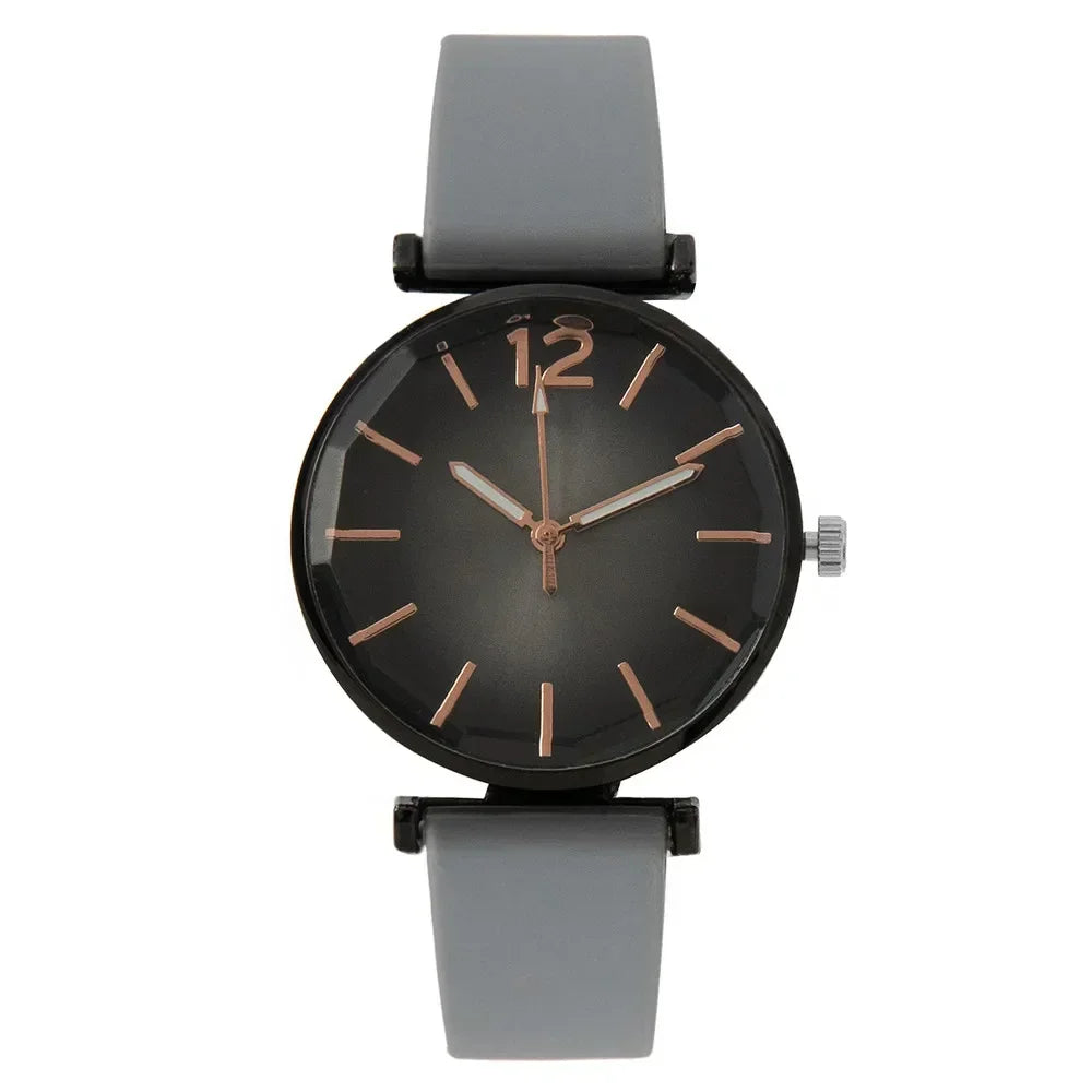 Orologio Donna Elegante Quarzo Cinturino in Silicone Moda Casual