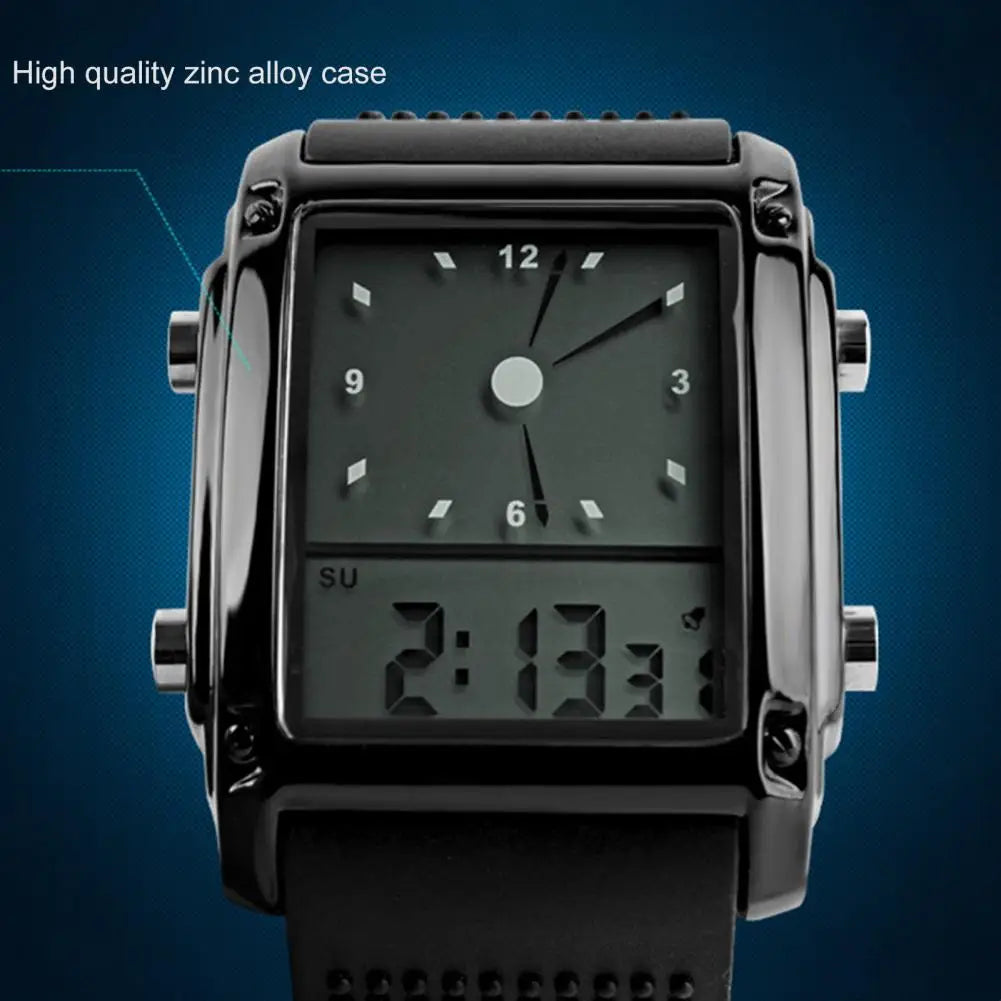 Orologio Digitale LED Uomo Donna Silicone Luce Notturna