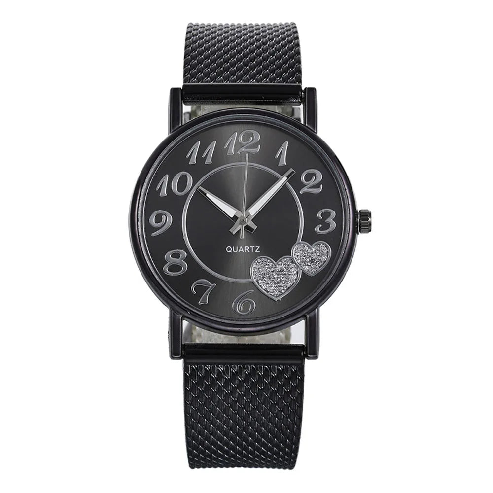Orologio Donna Quarzo Elegante – Cinturino Silicone Moda Cassa Lega