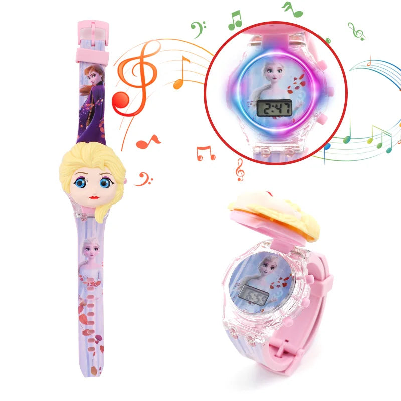 Orologio Bambini con Luci Colorate Supereroi Musicale Luminoso