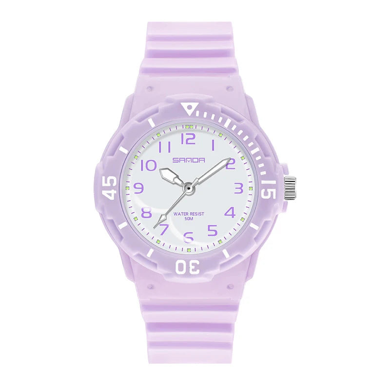 Orologio Donna Ragazze Sportivo Moda Casual al Quarzo con Cinturino Silicone