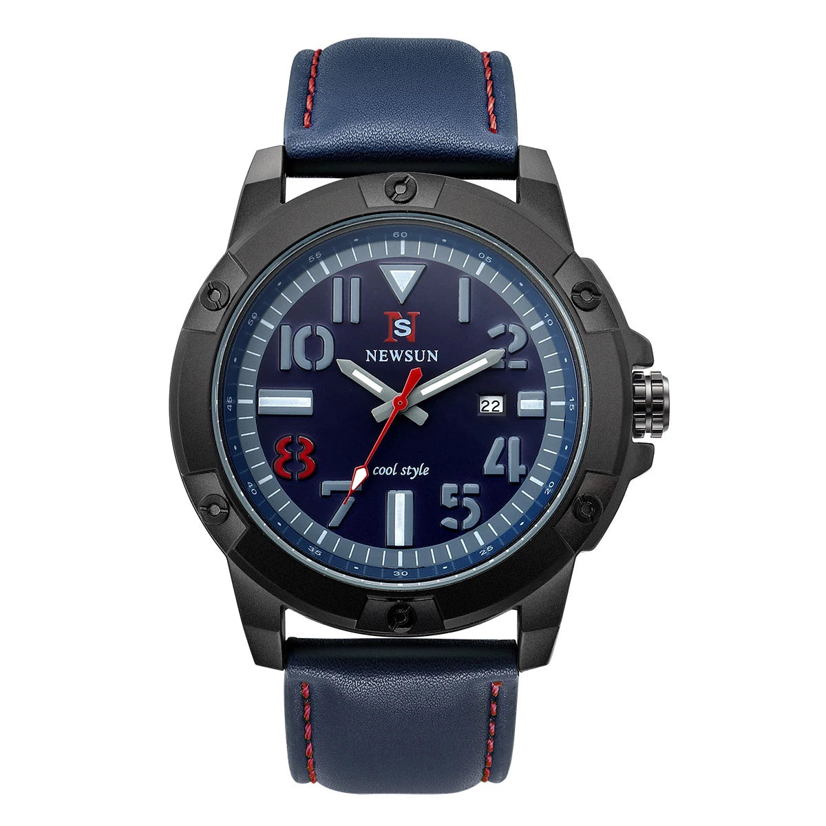 Orologio Uomo Al Quarzo Con Cinturino In Similpelle Elegante Moda Casual Con Data