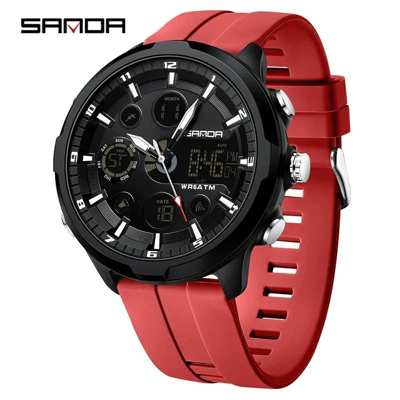 Orologio Uomo Digitale Sportivo LED Resistente All’Acqua 5ATM Silicone