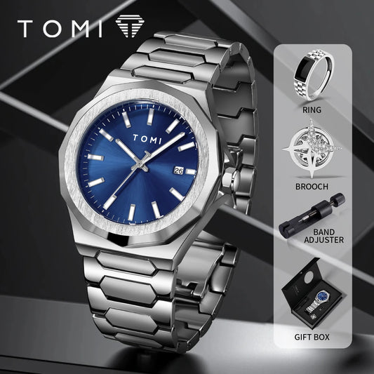 Orologio Uomo Acciaio Quarzo 42mm Elegante Versatile